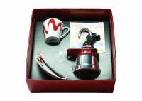 Confezione regalo caffettiera moka Mini 1 tazza rossa